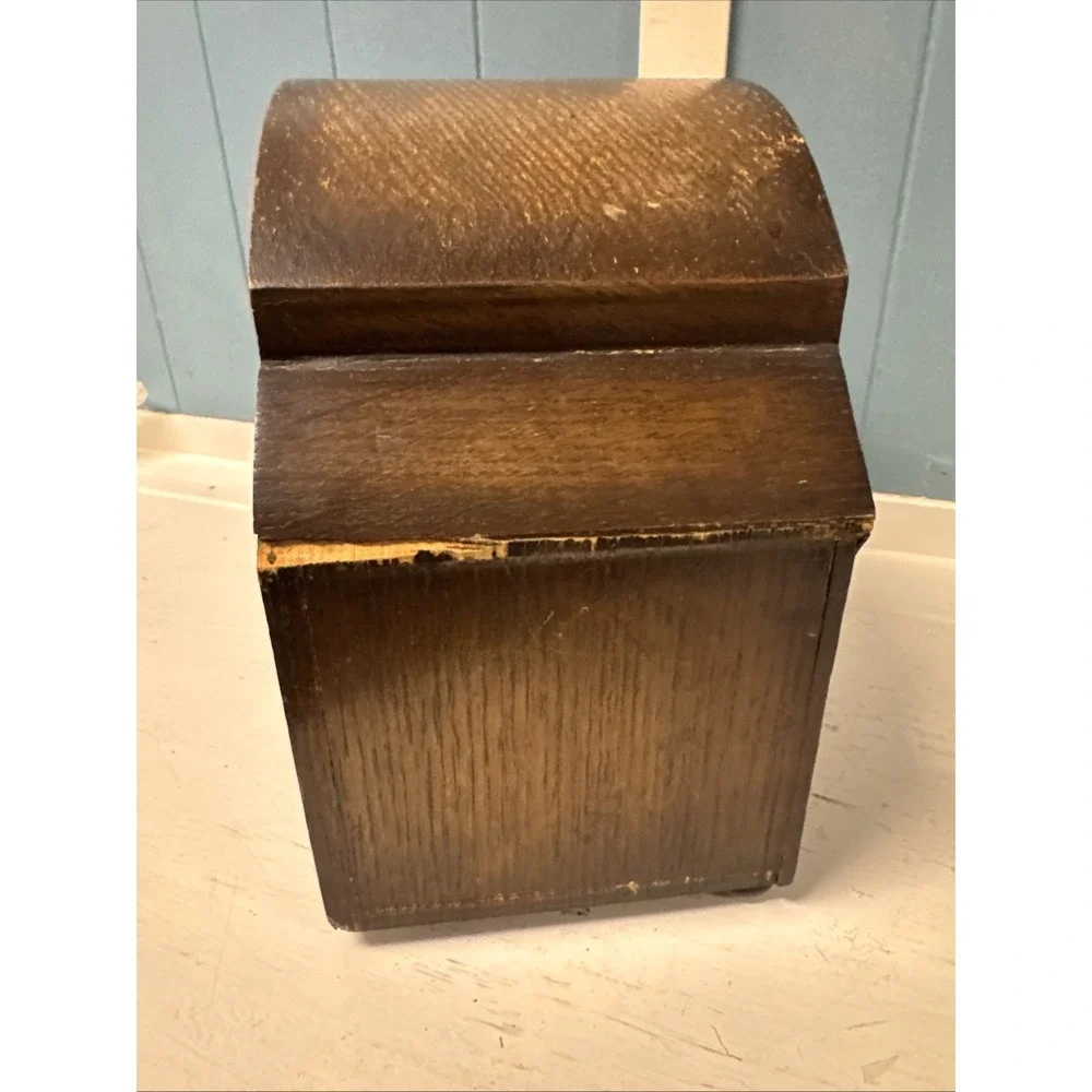 Vintage Art Deco Oak Cased Westminster Chime Mantel Clock Solid Heavy ‎ *READ